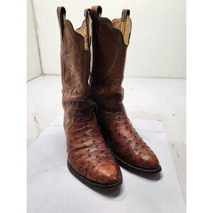 RIOS OF MERCEDES Two Tone Full Quill Western Cowboy Boots Mens Size 10 Or 11